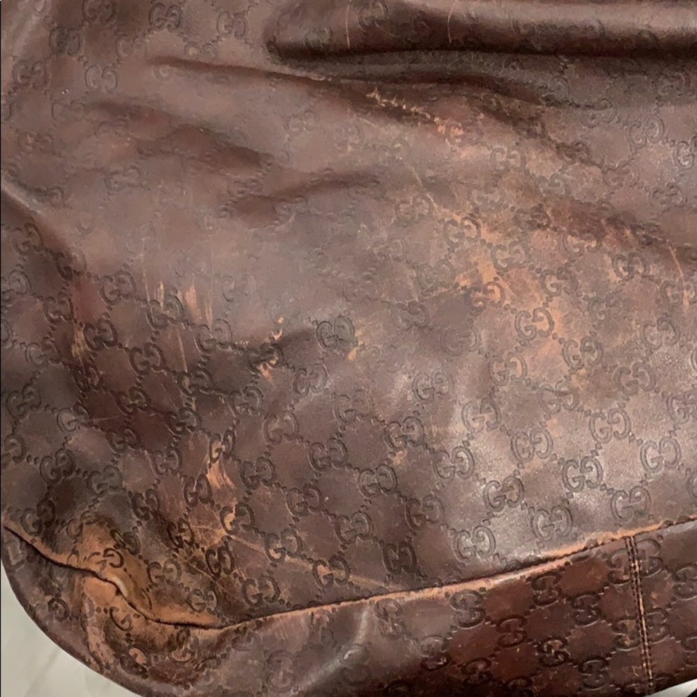 Gucci Monogram Guccisima Leather Horsebit Hobo - Picture 3 of 5